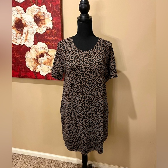 Boutique Just In Animal-Print A-Line Dress, size M - Picture 1 of 5